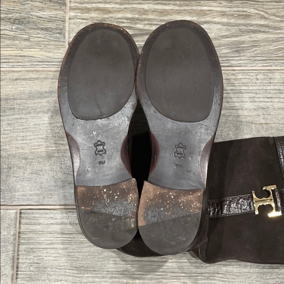 Brown Tory Burch Corey boots sz 8 - Picture 2 of 7